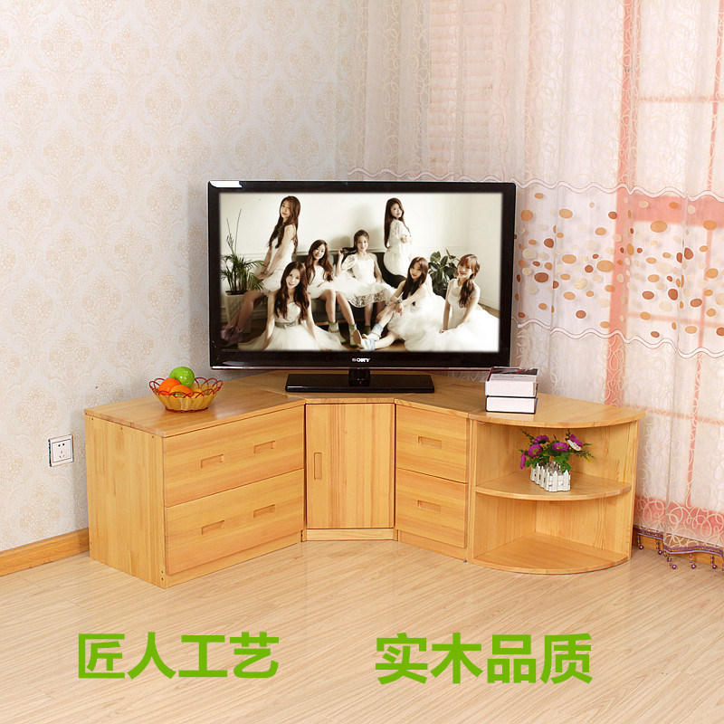 实木转角客厅厨房储物电视柜