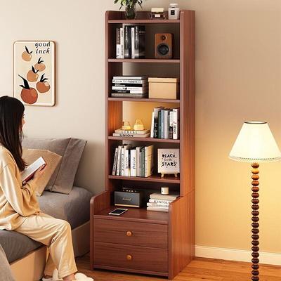 床头柜书架床头置物架落地床收纳柜边子卧家用多RK108层简室易书