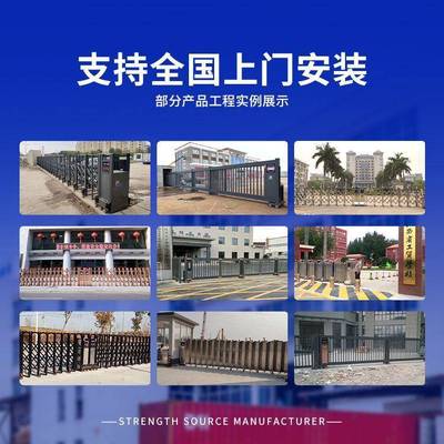 3大04不锈481钢伸缩门铝合金自动门幼儿园动推拉门学校折电叠封板