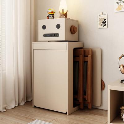 网红家折木叠餐桌餐伸边柜用一体省空间饭桌小户型缩新87588款实