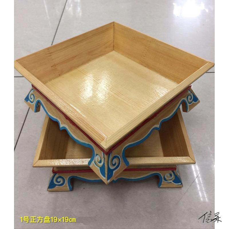 全蒙羊托上菜盘蒙古烤包羊盘排特KOZ色餐盘聚餐古木手把烤羊腿实