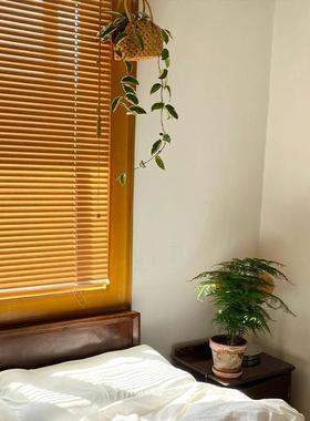 叶窗帘遮光卫室生间办公室卧防水百木纹叶铝KL915544合金百窗帘折