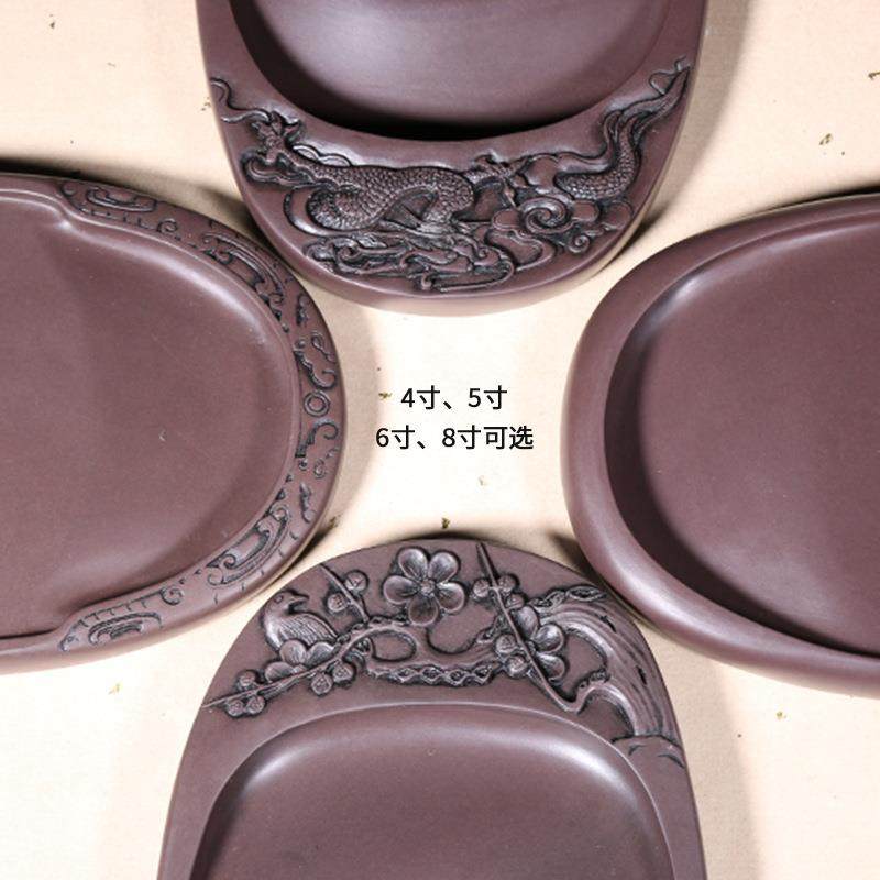 博端砚175肇厂家直天然原石带盖销笔添墨文池砚台中小楷磨墨书法