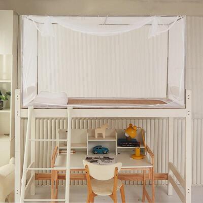 新款蚊帐学生宿舍床光帘强遮罩上下铺蚊帐单防人寝蚊室FUM纹帐