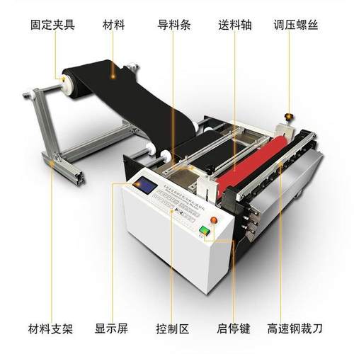 中HYD-600国制.5米1宽幅全自动裁切机造皮革纵横切断机全自动打孔