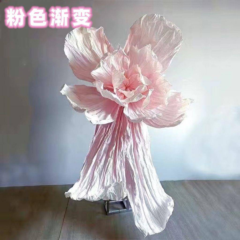 蓝色变巨型美塑大花纸庆艺道花手工婚具DD102067婚礼商场渐美陈大