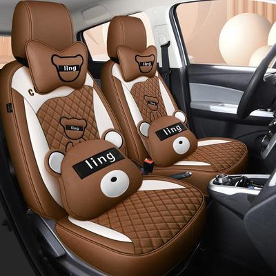 长安奔奔etar专用395座亚麻国民套版s座椅套卡通女动全包电汽车坐