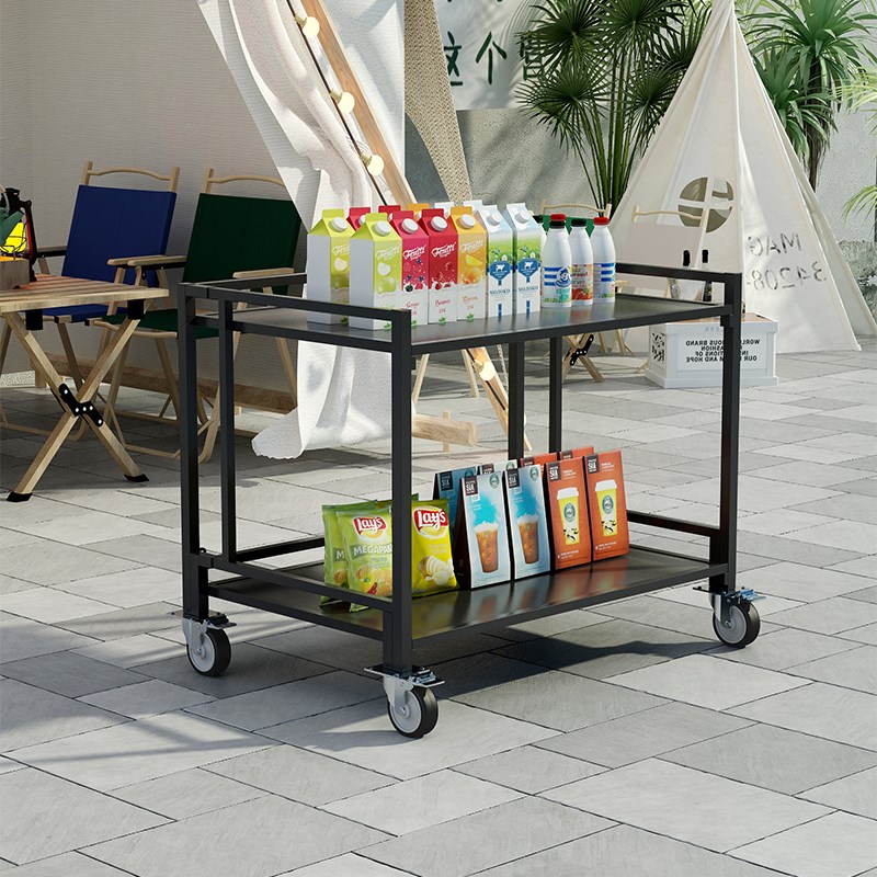 摆摊小推车展示架可移动夜市专用小吃车集市摊位架子促销台可折叠