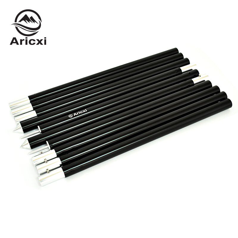 Aricxi埃瑞斯28mm加粗铝合金黑色天幕杆2.4米帐篷门厅支架天幕支