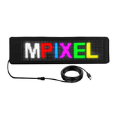 亚汇柔性LED全彩显示屏 全彩电子表情屏 汽车后窗玻璃滚动广告屏