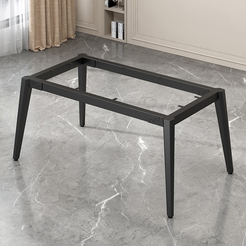 铁艺桌腿支架岩板餐桌铁架书桌架子底座会议办公桌腿金属桌脚定制