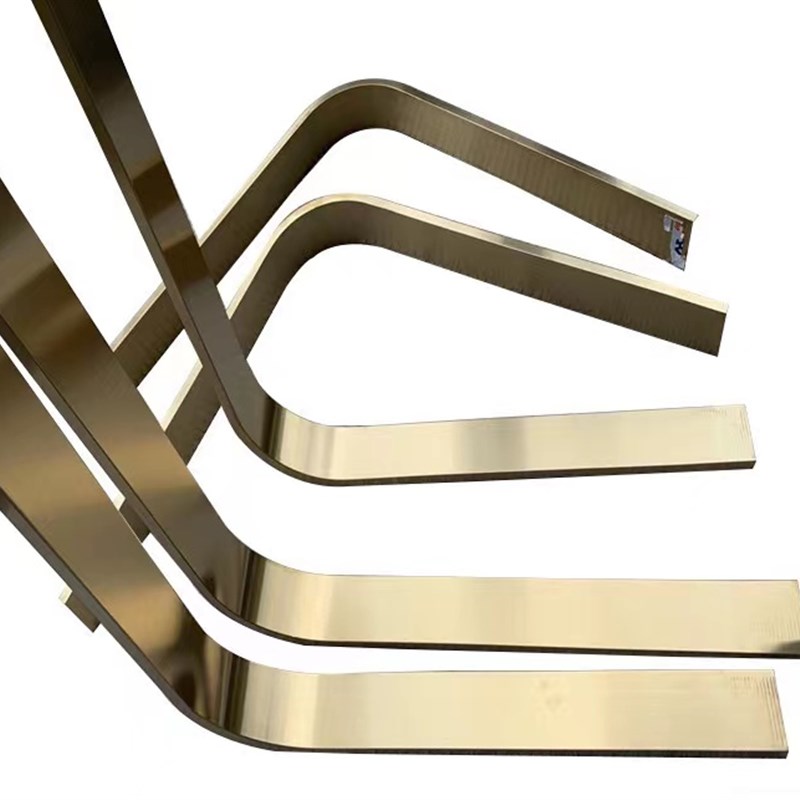 不锈钢吊顶弧形装饰条玫瑰金圆弧收边条天花圆形收口线条造型定制