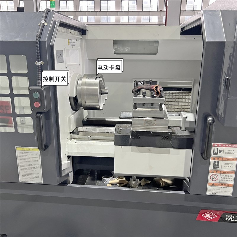 全钢体0三爪电动卡盘数控车床四爪自定心联动十寸自动卡盘夹盘