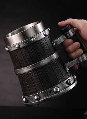 创意夏威夷鸡尾酒杯夏季家用不锈钢果汁饮料杯子个性女家用啤酒杯