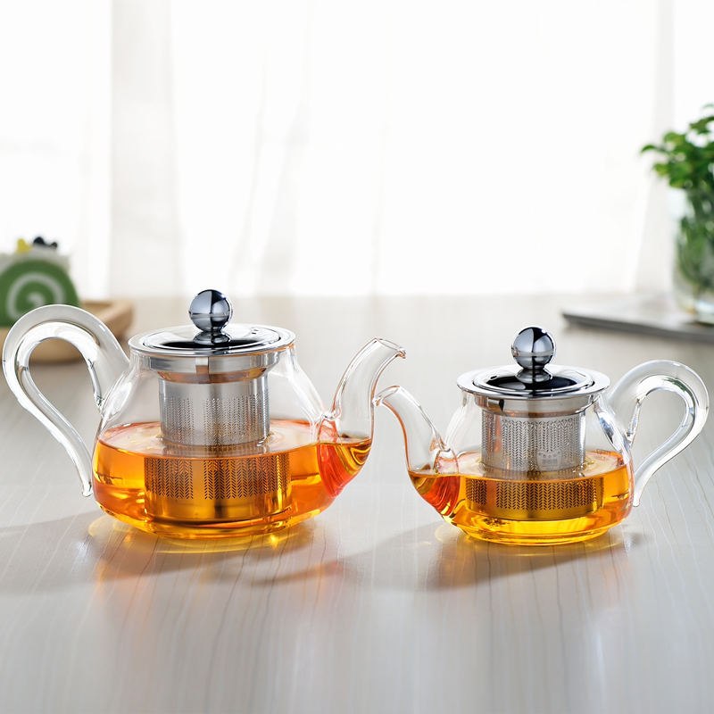 耐热玻璃红茶泡茶壶冲茶器功夫茶具小号茶壶玻璃过滤泡花茶壶