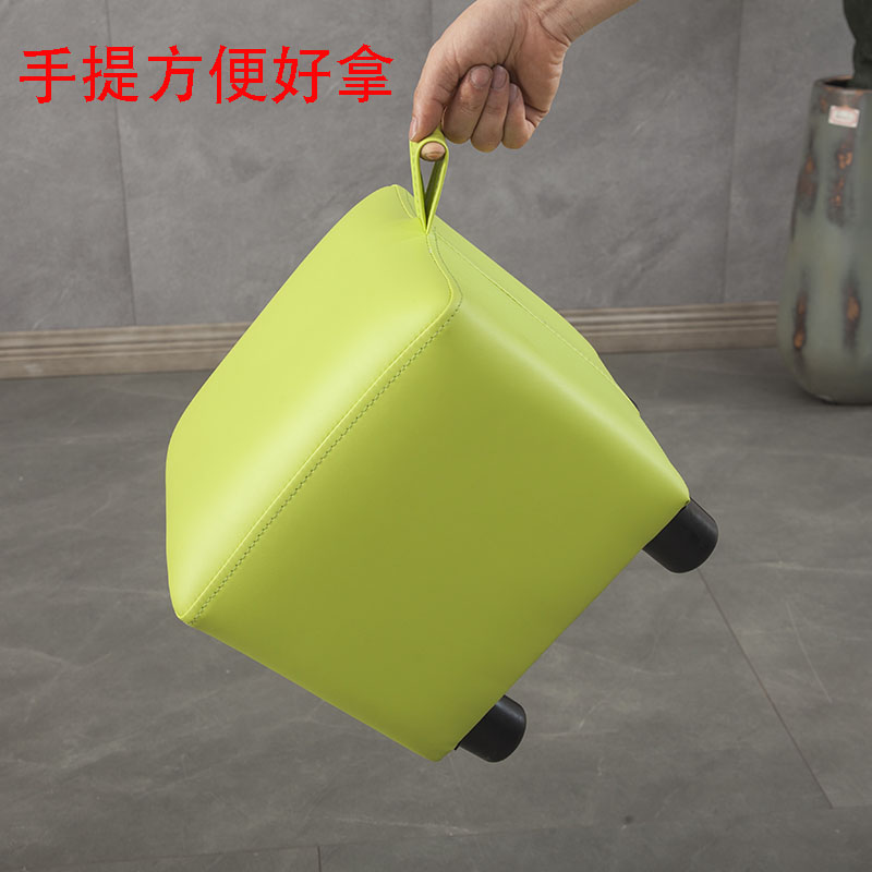 皮矮凳家用小板凳换鞋凳客厅茶几坐墩沙发方凳皮墩子儿童