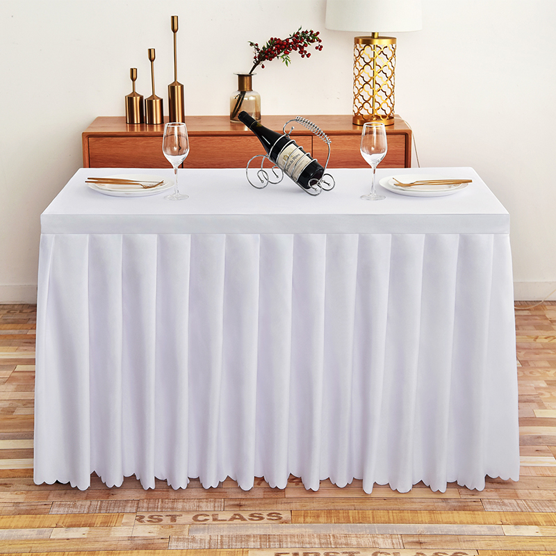 定制会议桌布长方形商务桌裙签到台裙长条桌桌罩办公室活动台布
