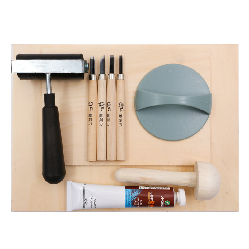 版画工具装版画木板版画胶板吹塑纸木刻版画材料初学版画装