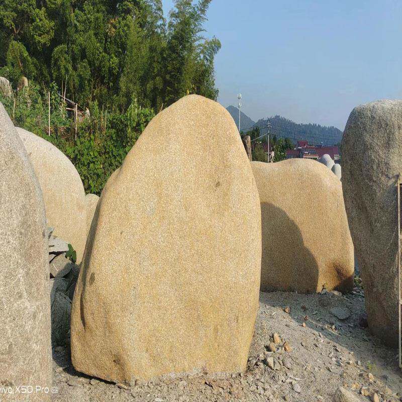 大风景型石景校园园观区工业区487刻字门牌石园林石造景花岗岩观
