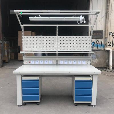 防静工作台操作台重型装工作台电脑修桌PFS检配验桌电实验台维打