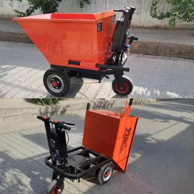 电动手推推三轮建筑工地料961灰斗车车手推翻斗车