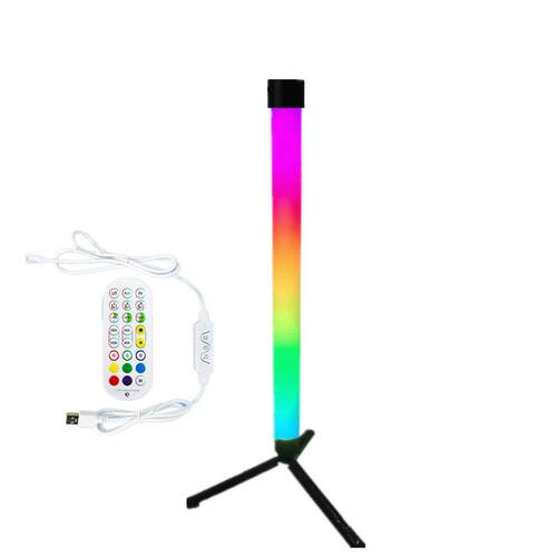 LED幻彩RB金属三脚架声灯管G30MM72140MM落跑马流水APP控氛围地灯