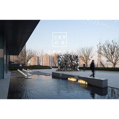 景观石材芝麻白景花岗岩园林|造石材景房产示502范区观石材