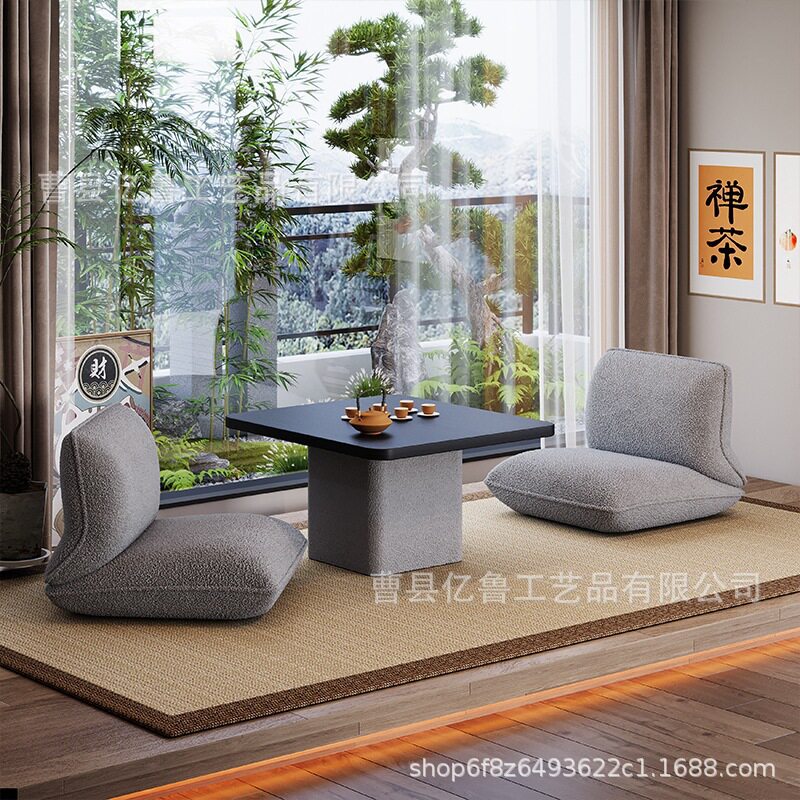 日式飘窗桌椅网红榻榻米组合茶桌阳台卧室窗台座垫飘窗椅茶几坐墩