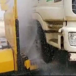 八轴洗车机滚轴式洗轮机工地煤厂洗车机全自动高压冲洗车平台设备