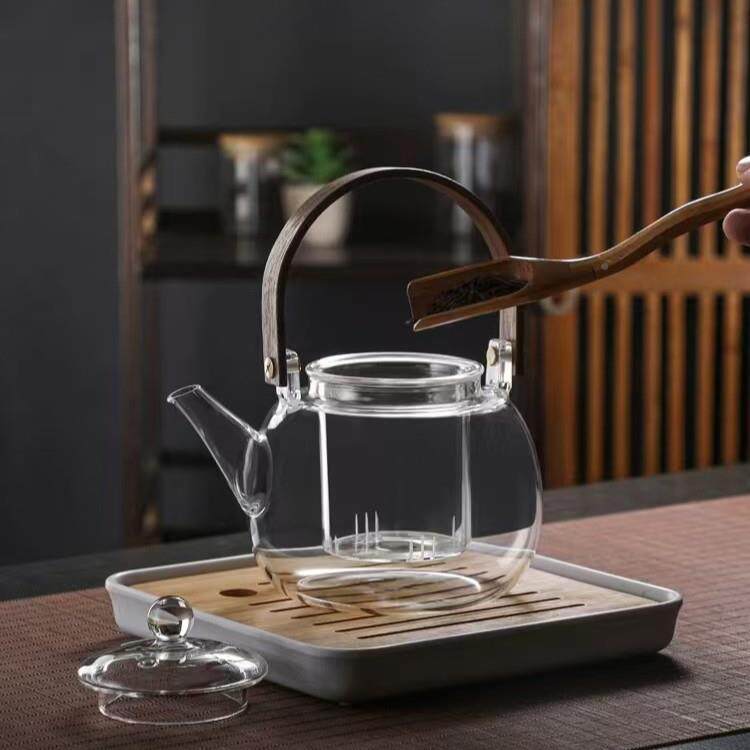 茶器煮ODI茶套装耐高温煮茶炉高温茶泡茶玻璃陶壶茶炉具水电家用