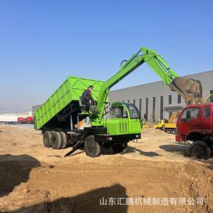 四不想轮式 随车挖掘机789全地车多用自途卸随挖河道挖沙形挖沟机