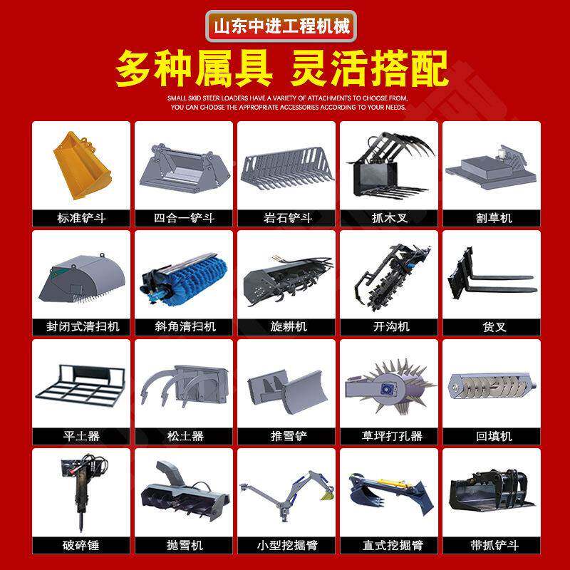 全608地形装载机转四轮向滑移装载移机一机多用履带式滑装载机