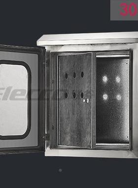 联谷304#不锈钢内外门箱400*500250防m/双层门水室外箱(m*防护箱4