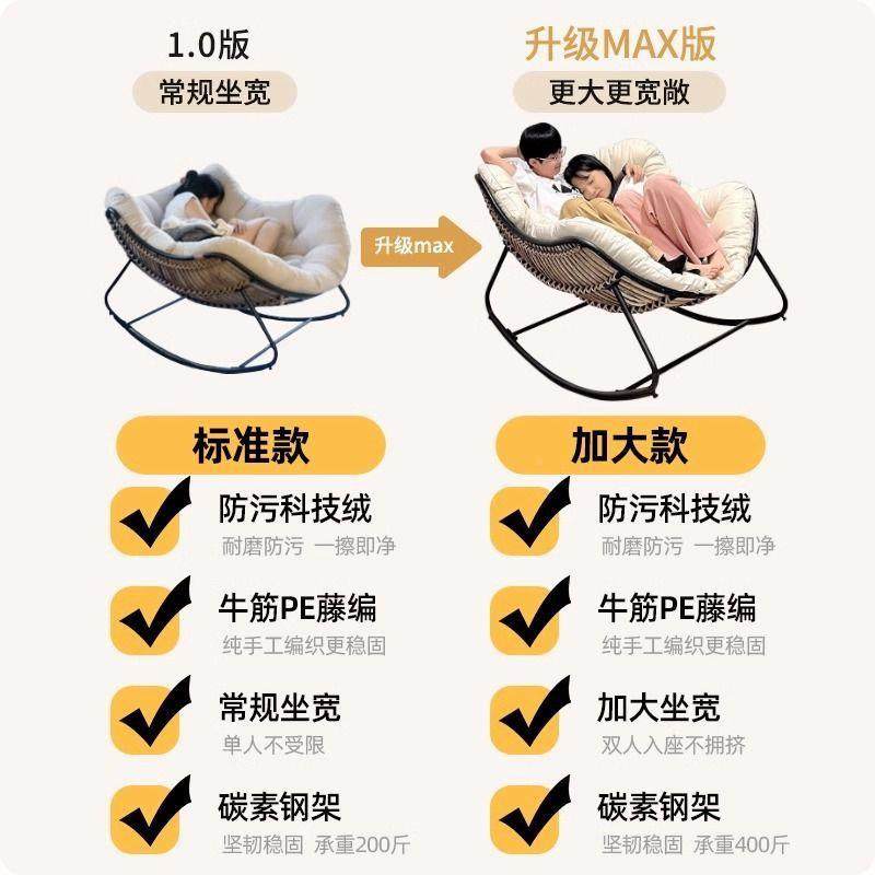 豪华摇椅人躺椅阳家用台沙发椅休人闲懒大卧CUJ室lyd