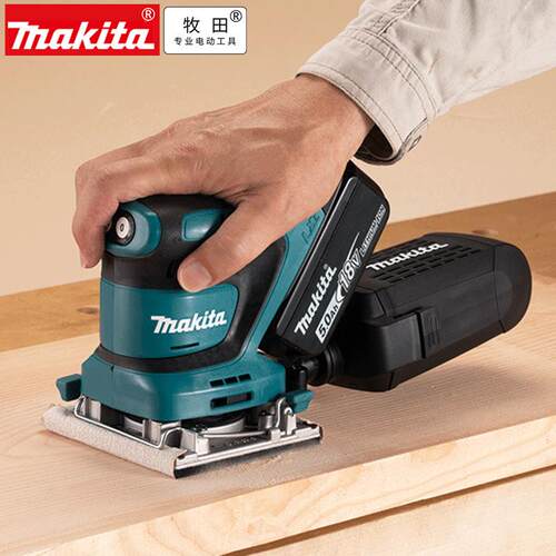 Makita牧BO480KBA电砂纸机1D8V锂电D充BO482打磨抛光田机砂磨机