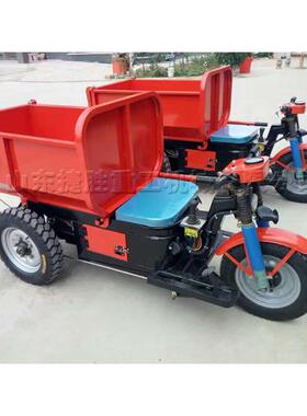 电动三轮工程斗车载重翻爬js-cl-50坡农混用工车凝土短途砂浆具运