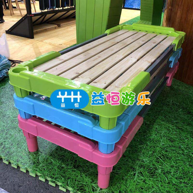 幼儿园用木板床小学生IYT午专休托管小床儿叠童早教带扶制手木叠