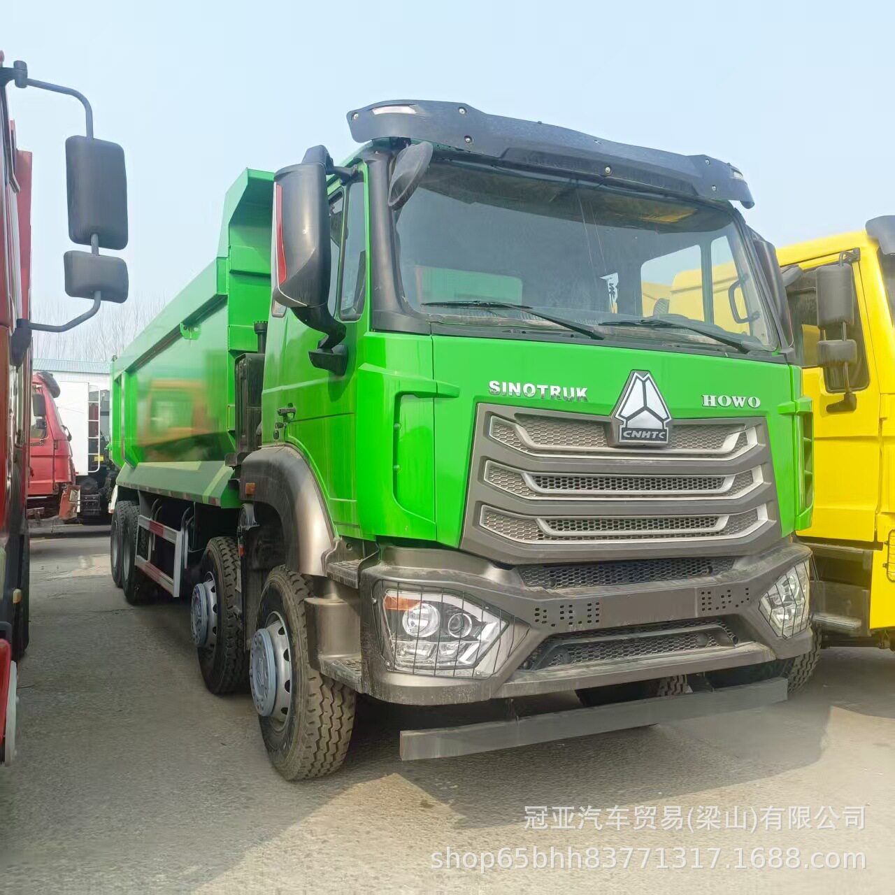 中国重汽豪沃8×4自卸车 前四后八渣土车 工程自卸车 可出口