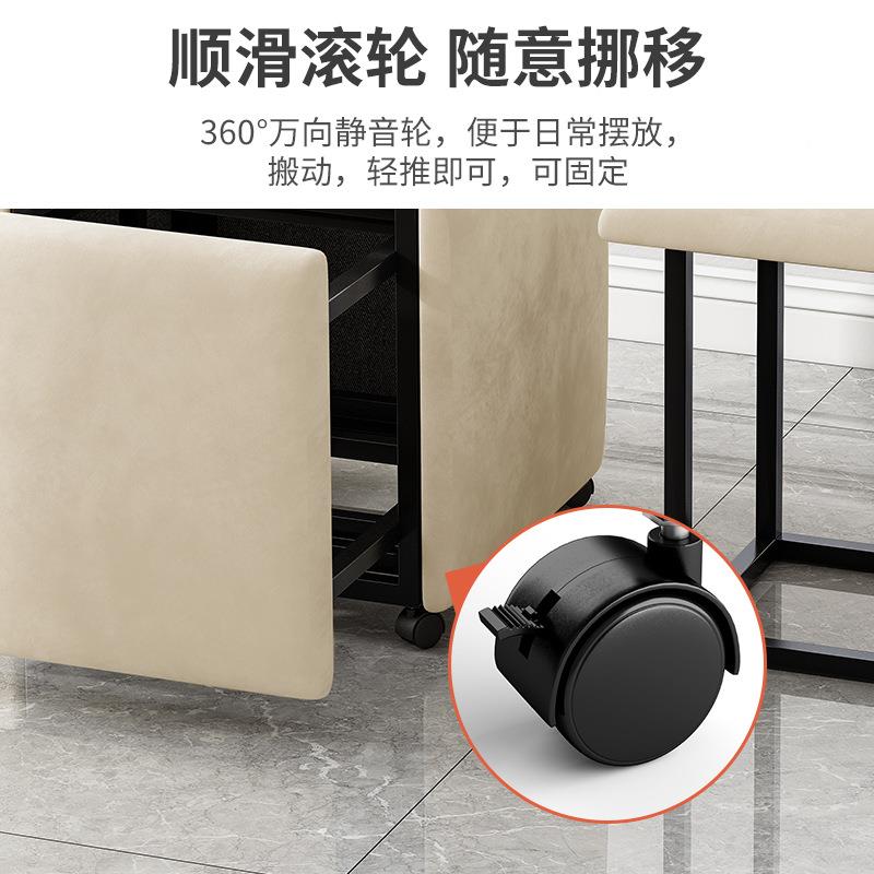 明峥AMD具厂魔客方凳子组合功能家多用厅方凳可叠放矮凳网红家布