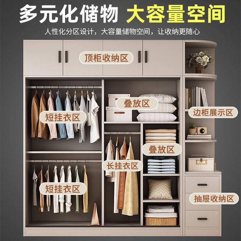 衣柜家木无品牌/用卧室全实现代简约出租房用易20简25大新款衣橱