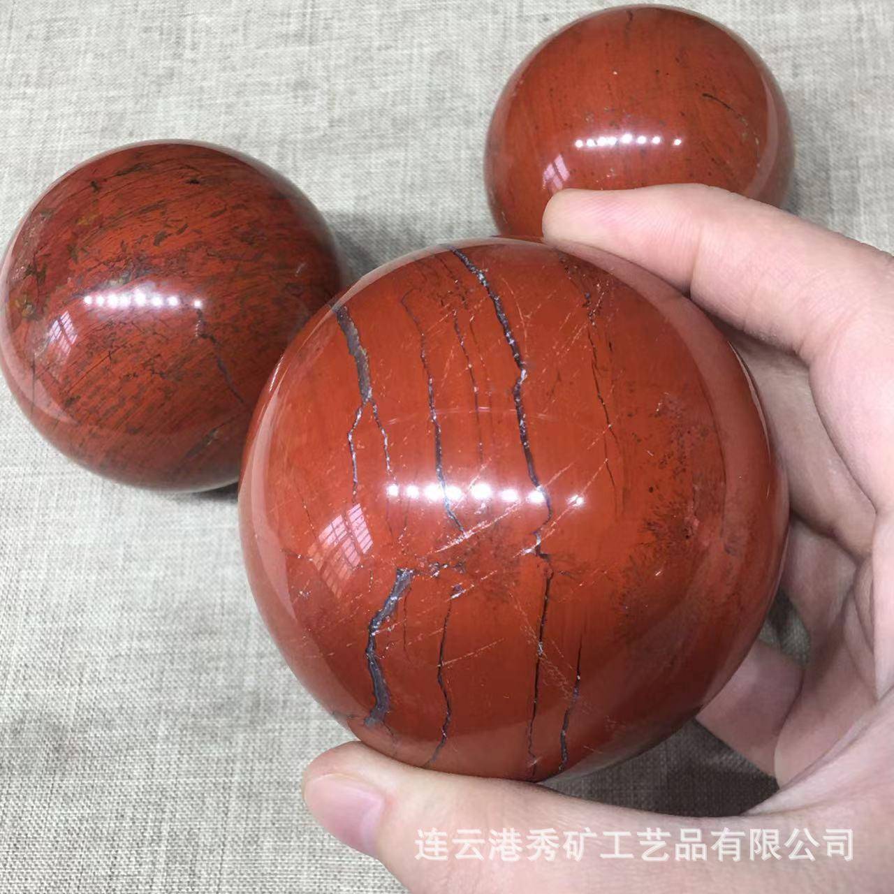 厂家天红碧水晶球摆件然XK-HBYQ0跨电商办公家居装玉饰摆件原境石