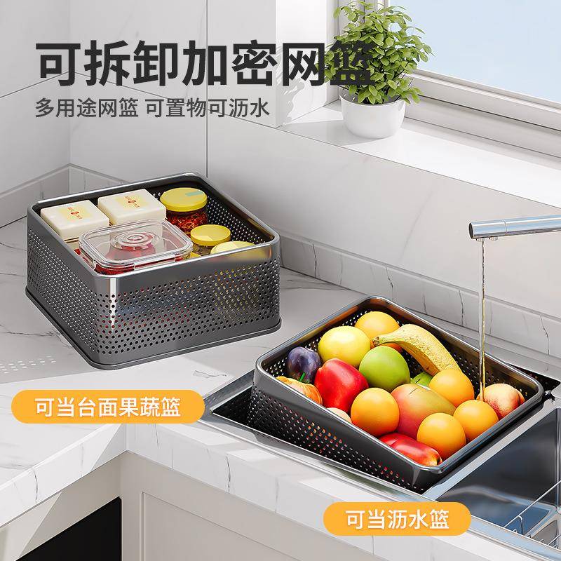 德国2025新款创胜1000344天厨房客厅卧室层黑色方转型果盘旋推车