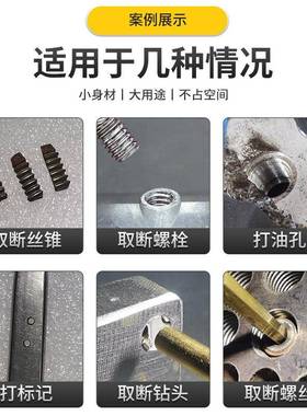 便捷断式取丝ONS锥螺丝脉钻头丝攻机电冲穿孔机电火花打放孔机高