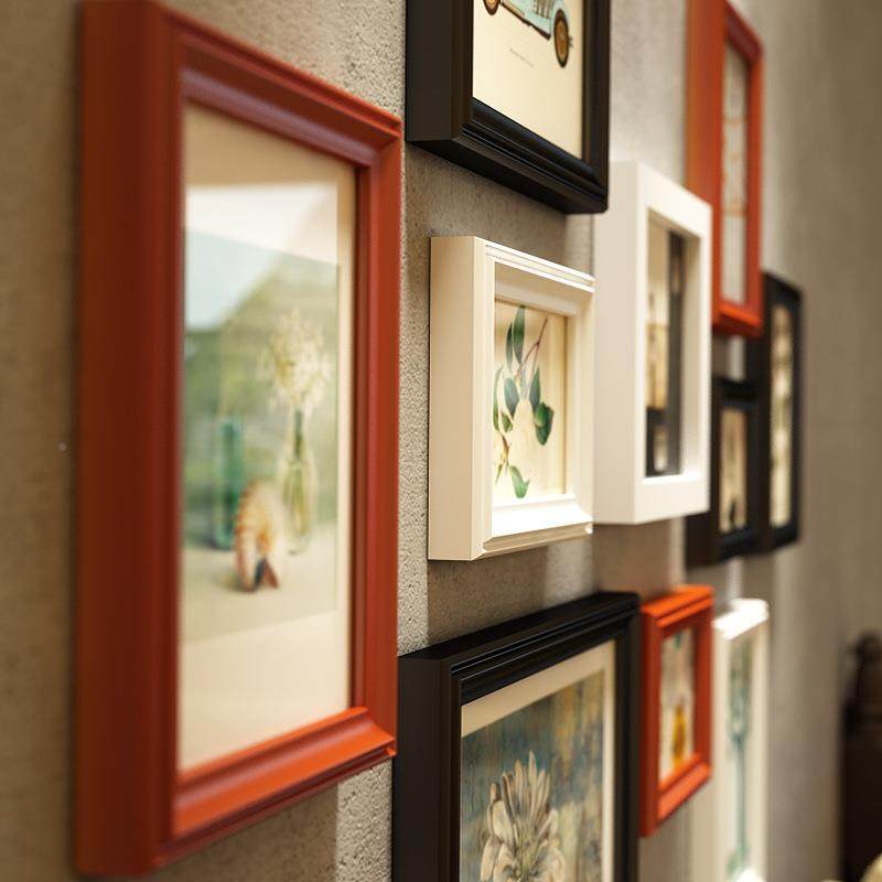 包邮列奇欧维实木相9041框墙创式意照马片墙