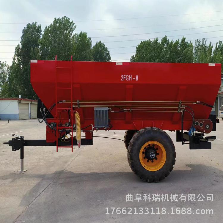 10立方牵式撒粪车KDG容牛羊粪扬用粪机大量农横绞龙甩引肥机科瑞