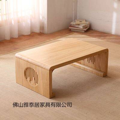 榻榻米茶几床上小桌矮子炕桌实木飘窗子桌桌中风77530地台桌国国