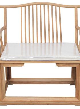 中新式椅子木茶24305椅色老榆木圈椅太师椅禅椅官帽椅实原木休闲