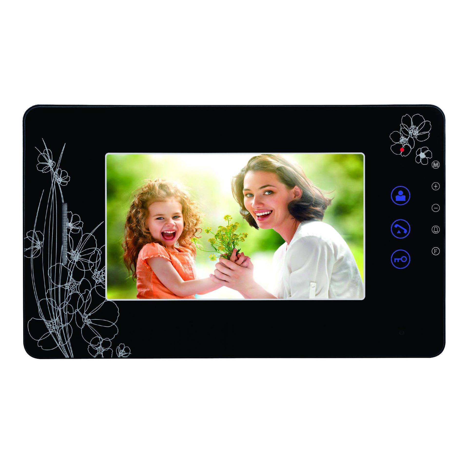 用WJ705M3D别墅2-3-摸4户型/7寸彩色清触可视对讲家门铃高刷卡门