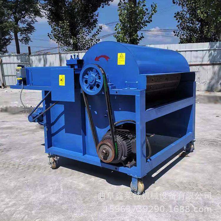 服装厂碎布头松机毛刺棍棉花开花机开旧线打散机XLTKS100毛毡开松