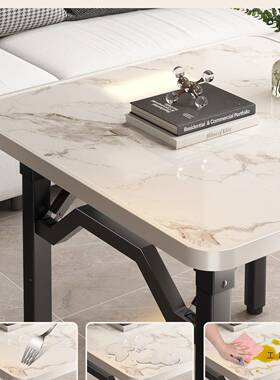 可折叠F99T85MH桌子家桌用小户型餐屋便携出租饭用正方形四方桌简